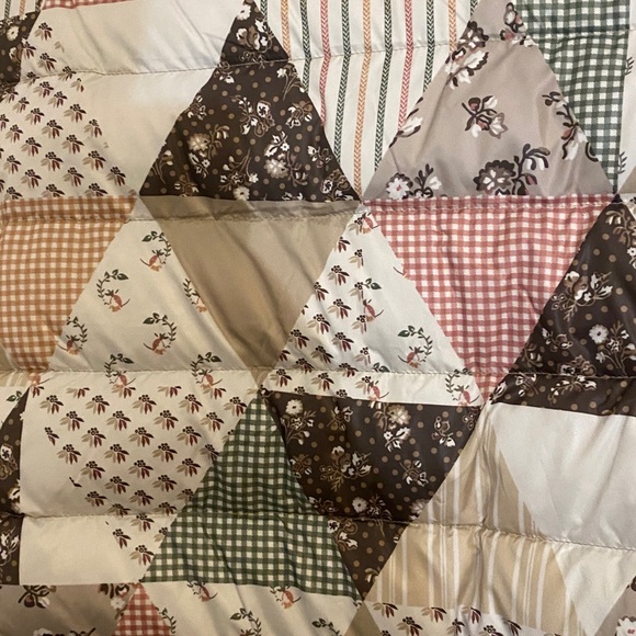 Tuckernuck Quilted Floral Ditsy Patchwork Down Puffer Jacket Women’s Medium - Picture 7 of 9